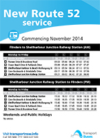 Route 52 Timetable