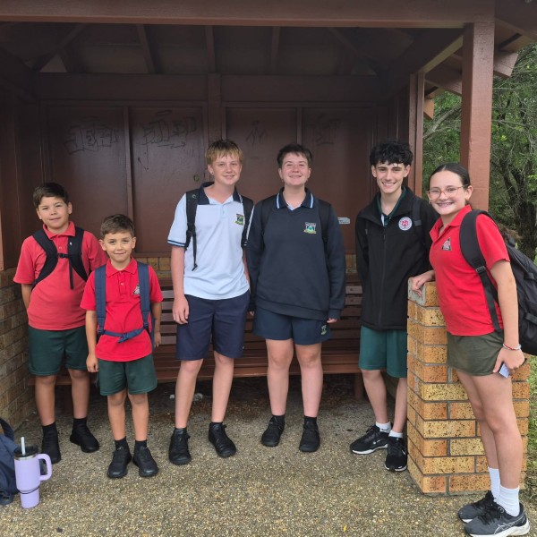 kids waiting for school bus transport services illawarra